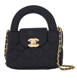 Nano Kelly Top Handle, Fabric, Blk, G00PKHH4 (2023/24), B, 2*